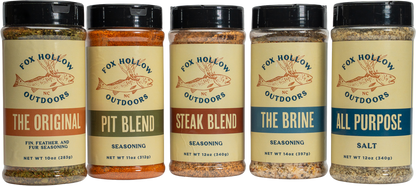 Fox Hollow Outdoors seasoning bundle — full blend lineup