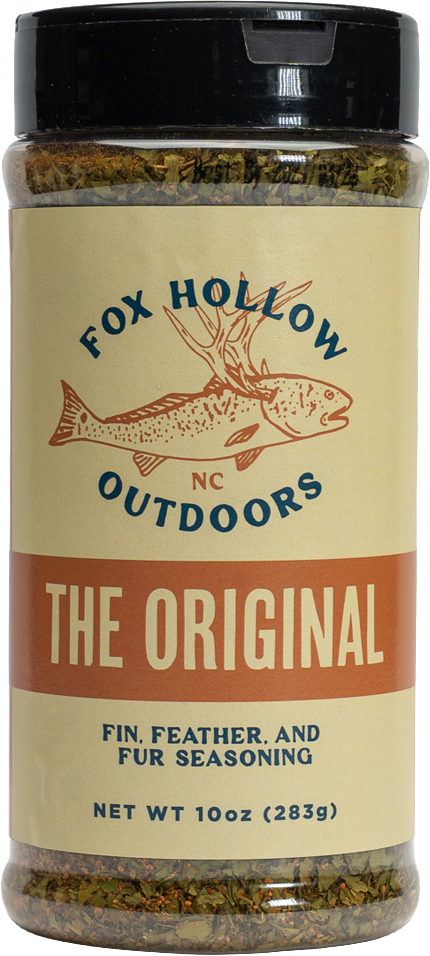 Fox Hollow The Original seasoning, front of bottle