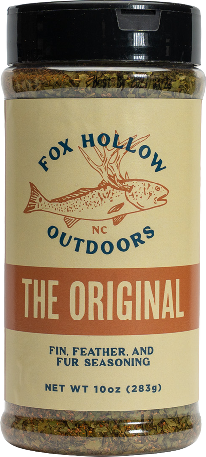 Fox Hollow The Original seasoning, front of bottle